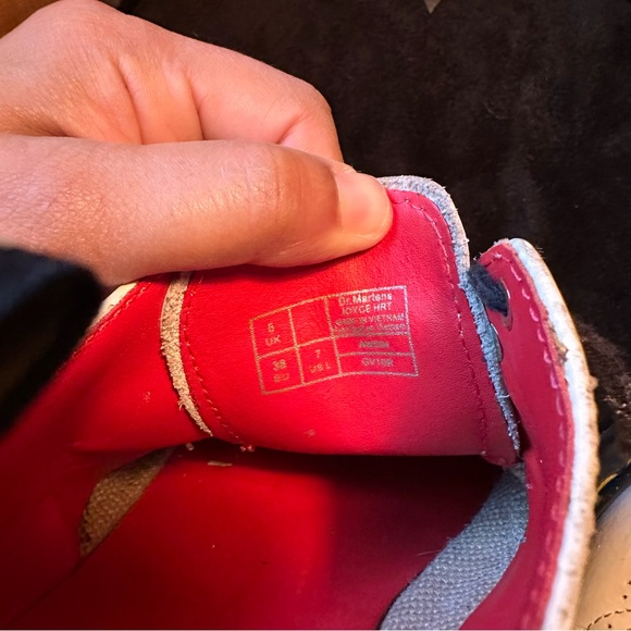 Rare Dr. Martens Doc Marten Joyce red heart brogue Oxford lace up EUR 38 US 7 - Picture 11 of 14